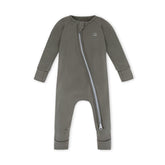 Organic Zipper Romper - Olive